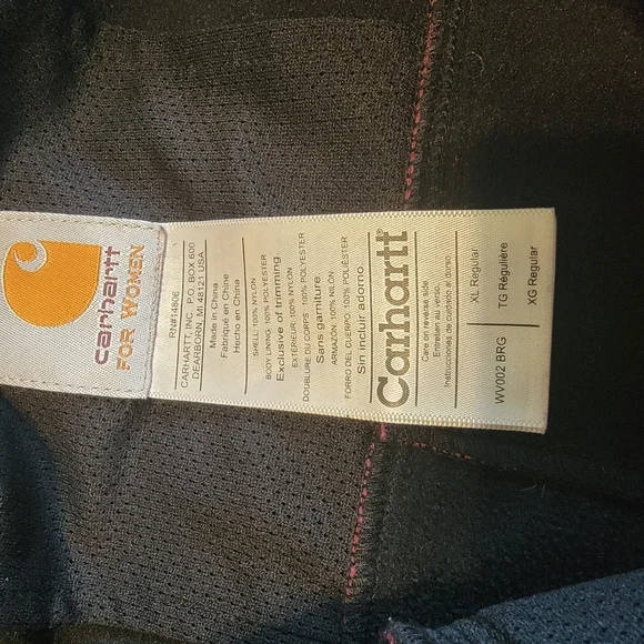 Womens XL Carharrtt Vest Burgundy - Picture 5 of 9